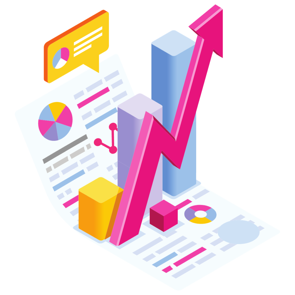 digitreax website design and digital marketing services transperent grow chart 01